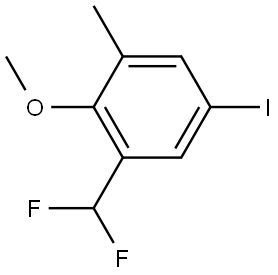 1-(difluoromethyl)-5-iodo-2-methoxy-3-methylbenzene Structure