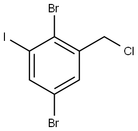 2,5-Dibromo-1-(chloromethyl)-3-iodobenzene Structure