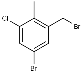 5-Bromo-1-(bromomethyl)-3-chloro-2-methylbenzene Structure