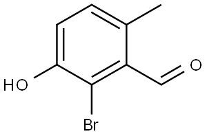 2-Bromo-3-hydroxy-6-methylbenzaldehyde Structure