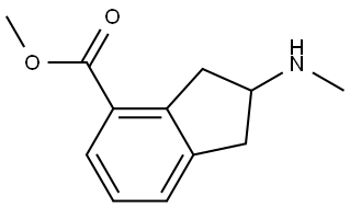 1H-Indene-4-carboxylic acid, 2,3-dihydro-2-(methylamino)-, methyl ester Structure