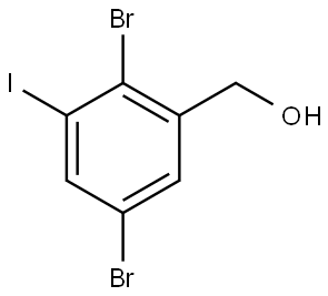 2,5-Dibromo-3-iodobenzenemethanol Structure