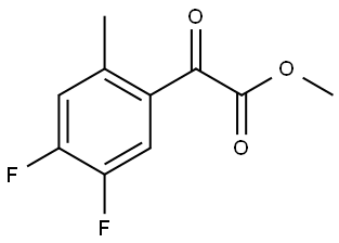 Methyl 4,5-difluoro-2-methyl-α-oxobenzeneacetate Structure