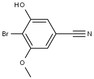 4-Bromo-3-hydroxy-5-methoxybenzonitrile Structure