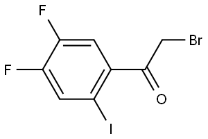 2-Bromo-1-(4,5-difluoro-2-iodophenyl)ethanone Structure