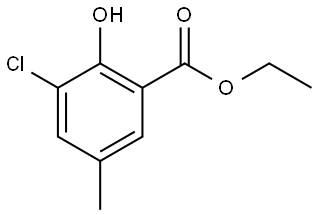 Ethyl 3-chloro-2-hydroxy-5-methylbenzoate Structure