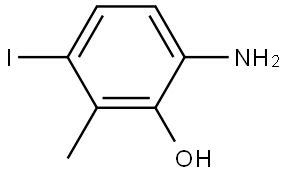 6-amino-3-iodo-2-methylphenol Structure