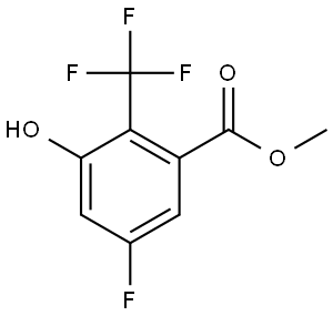 Methyl 5-fluoro-3-hydroxy-2-(trifluoromethyl)benzoate Structure