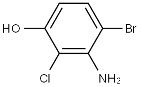 3-Amino-4-bromo-2-chloro-phenol Structure