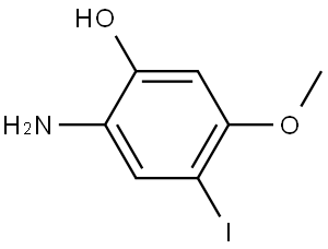 2-Amino-4-iodo-5-methoxy-phenol 구조식 이미지