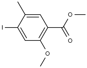 Methyl 4-iodo-2-methoxy-5-methylbenzoate Structure