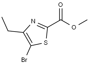 methyl 5-bromo-4-ethylthiazole-2-carboxylate Structure