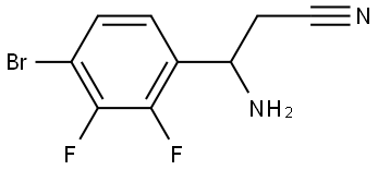 β-Amino-4-bromo-2,3-difluorobenzenepropanenitrile 구조식 이미지