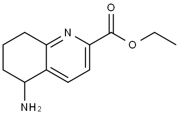 Ethyl 5-amino-5,6,7,8-tetrahydro-2-quinolinecarboxylate Structure