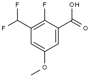 3-(Difluoromethyl)-2-fluoro-5-methoxybenzoic acid Structure