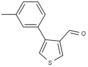 4-(m-tolyl)thiophene-3-carbaldehyde Structure