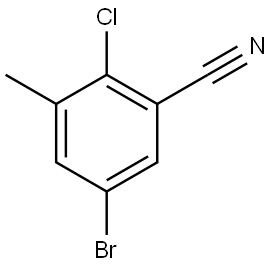 5-Bromo-2-chloro-3-methylbenzonitrile Structure