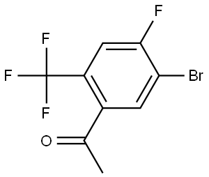 1-[5-Bromo-4-fluoro-2-(trifluoromethyl)phenyl]ethanone Structure