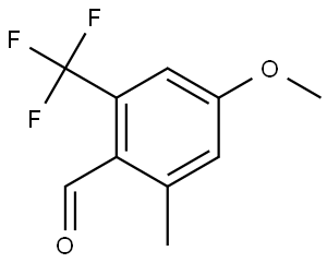 4-Methoxy-2-methyl-6-(trifluoromethyl)benzaldehyde Structure