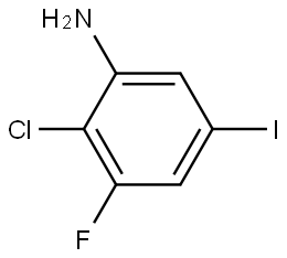 2-chloro-3-fluoro-5-iodoaniline Structure