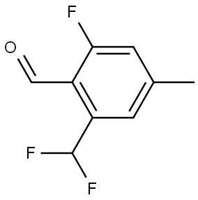 2-(difluoromethyl)-6-fluoro-4-methylbenzaldehyde Structure