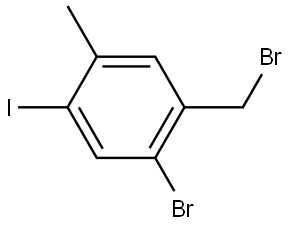 1-Bromo-2-(bromomethyl)-5-iodo-4-methylbenzene Structure