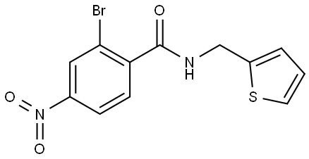 2-bromo-4-nitro-N-(thiophen-2-ylmethyl)benzamide Structure