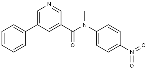 N-methyl-N-(4-nitrophenyl)-5-phenylnicotinamide Structure