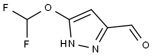 1H-Pyrazole-3-carboxaldehyde, 5-(difluoromethoxy)- Structure