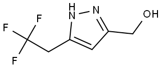 (3-(2,2,2-trifluoroethyl)-1H-pyrazol-5-yl)methanol Structure