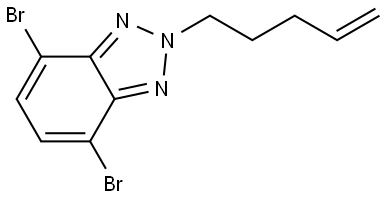 4,7-dibromo-2-(pent-4-en-1-yl)-2H-benzo[d][1,2,3]triazole Structure