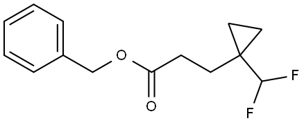 benzyl 3-(1-(difluoromethyl)cyclopropyl)propanoate 구조식 이미지