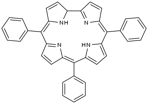 5,10,15-triphenylcorrole Structure