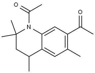 1-(1-Acetyl-2,2,4,6-tetramethyl-1,2,3,4-tetrahydroquinolin-7-yl)ethanone Structure