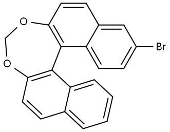 Dinaphtho[2,1-d:1',2'-f][1,3]dioxepin, 3-bromo- Structure