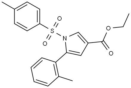 ethyl 5-(o-tolyl)-1-tosyl-1H-pyrrole-3-carboxylate Structure