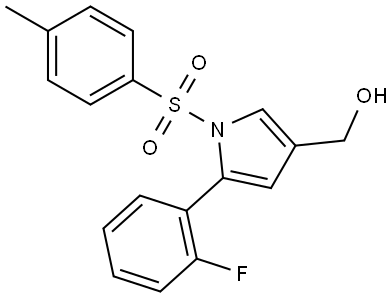 (5-(2-fluorophenyl)-1-tosyl-1H-pyrrol-3-yl)methanol Structure