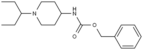 Benzyl (1-(pentan-3-yl)piperidin-4-yl)carbamateê Structure