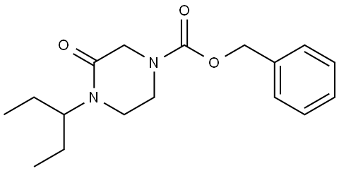 Benzyl 3-oxo-4-(pentan-3-yl)piperazine-1-carboxylate Structure