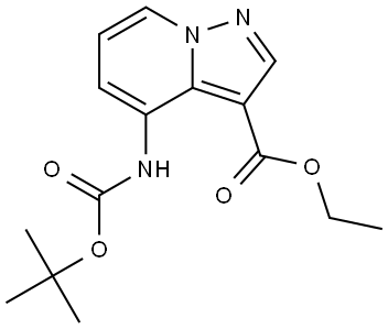 ethyl 4-(tert-butoxycarbonyl)H-pyrazolo[1,5-a]pyridine-3-carboxylate Structure