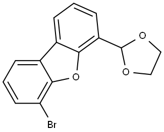 4-Bromo-6-(1,3-dioxolan-2-yl)dibenzofuran Structure