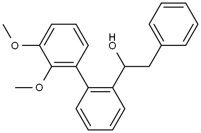 2',3'-Dimethoxy-α-(phenylmethyl)[1,1'-biphenyl]-2-methanol Structure