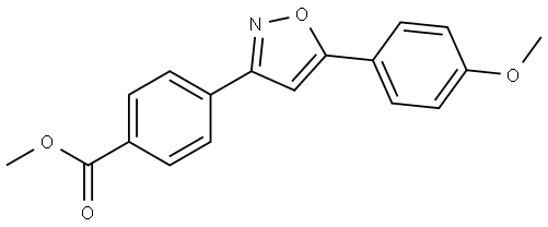 methyl 4-[5-(4-methoxyphenyl)isoxazol-3-yl]benzoate Structure