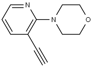 4-(3-ethynylpyridin-2-yl)morpholine Structure