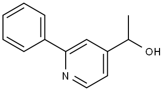 4-Pyridinemethanol, α-methyl-2-phenyl- Structure