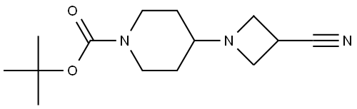 tert-butyl 4-(3-cyanoazetidin-1-yl)piperidine-1-carboxylate Structure