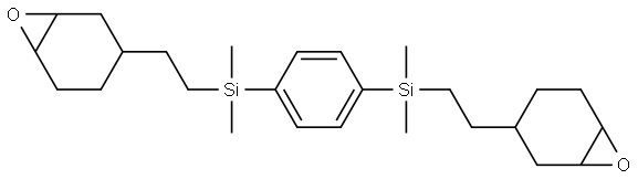 7-Oxabicyclo[4.1.0]heptane, 3,3'-[1,4-phenylenebis[(dimethylsilylene)-2,1-ethanediyl]]bis- Structure