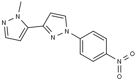 2'-methyl-1-(4-nitrophenyl)-1H,2'H-3,3'-bipyrazole Structure