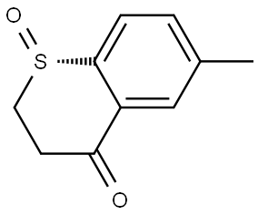 (S)-6-methylthiochroman-4-one 1-oxide Structure