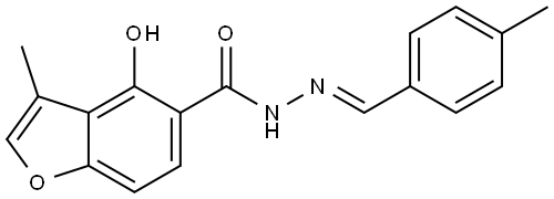 4-Hydroxy-3-methyl-5-benzofurancarboxylic acid (2E)-2-[(4-methylphenyl)methylene... Structure